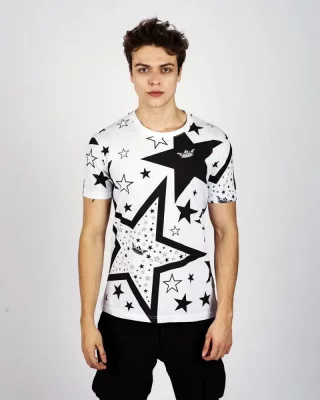 White men's T-shirt OX Stars