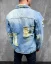 Blue men's denim jacket 2Y Premium Torn - Size: S