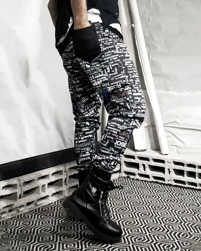 Men's jogger pants black OT SS Jasmine