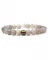 Men's bracelet with natural mother-of-pearl stones Metal