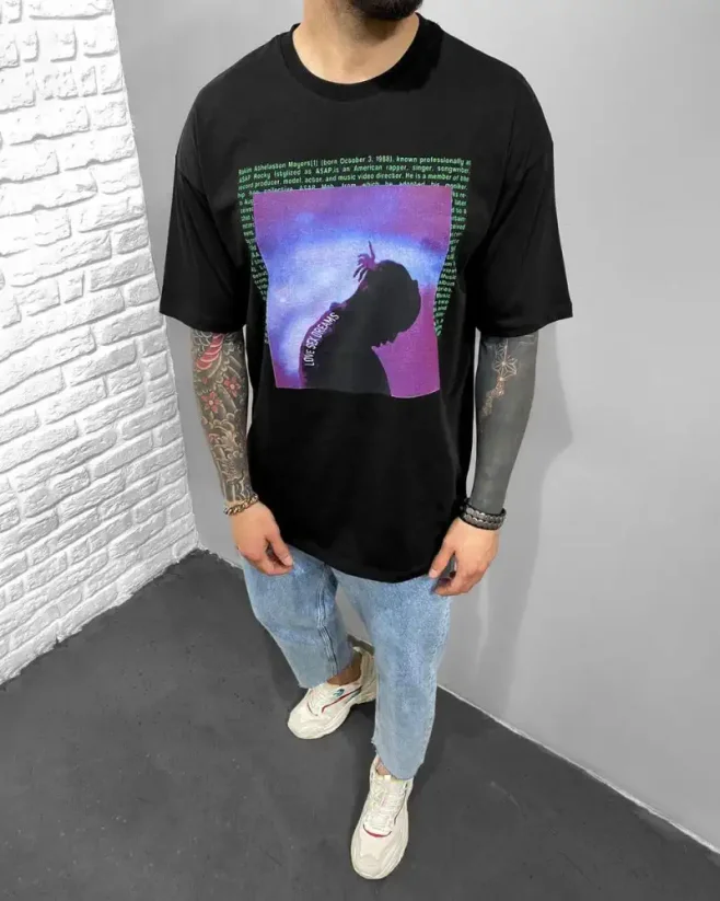 Men's black T-shirt Black Island Dreams