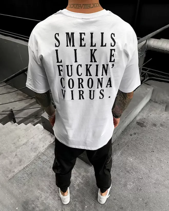 Pánske biele tričko Black Island Corona - Veľkosť: S