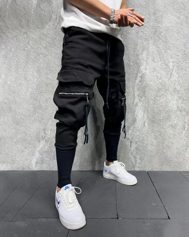 Black men's jogger jeans 2Y Premium Boss