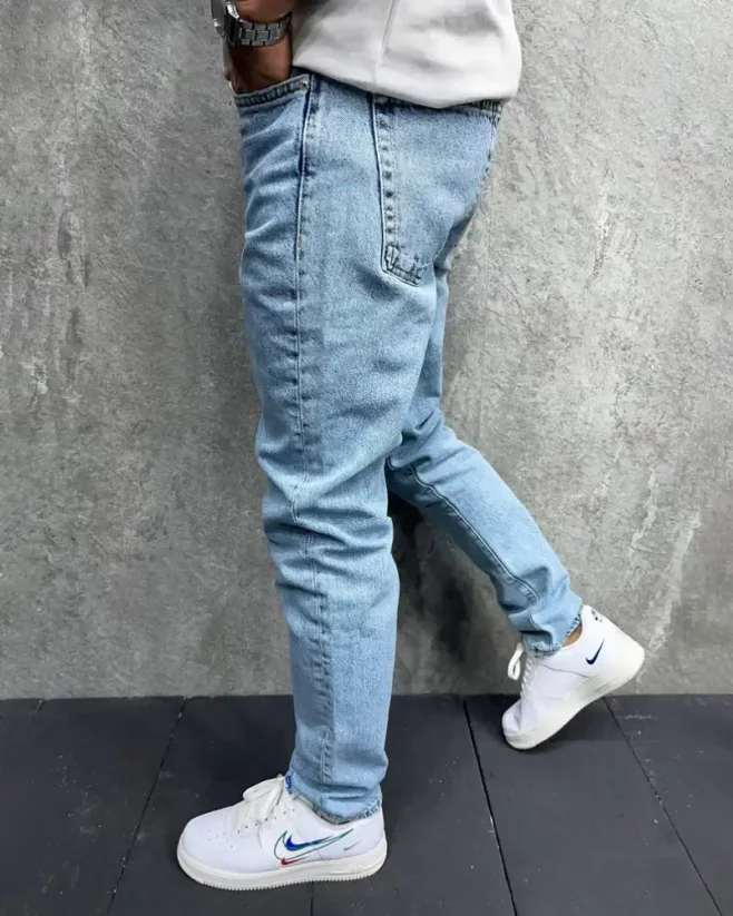 Světle-modré pánské džíny 2Y Premium Mind