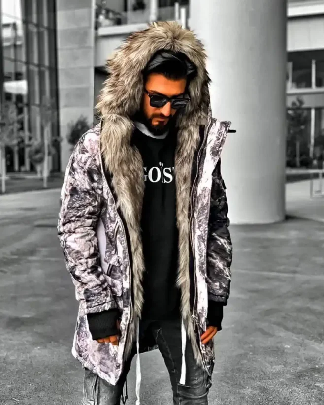 Pánská maskáčová zimní bunda parka OJ Wild