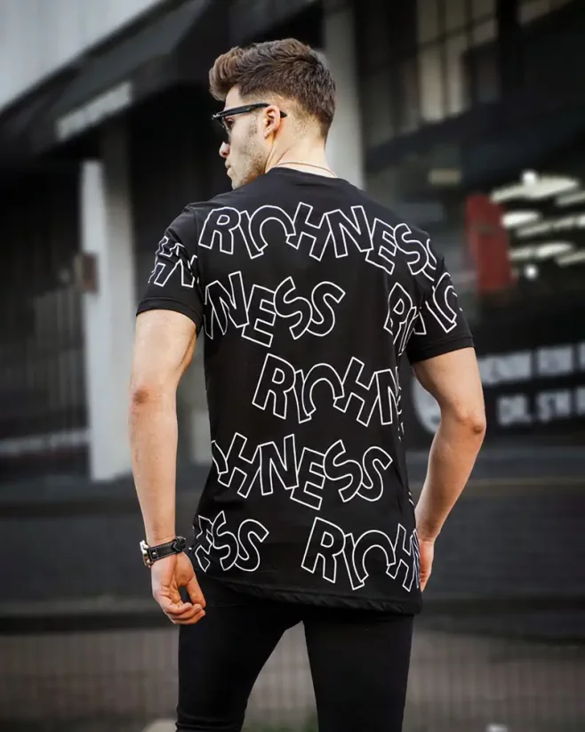 Čierne pánske tričko MX Richness
