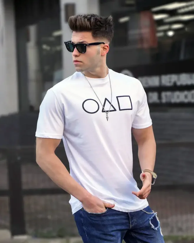 White men's t-shirt MX Game