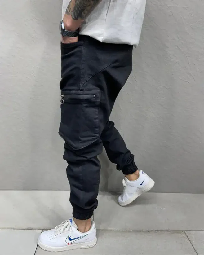 Čierne pánske jogger rifle 2Y Premium Chance