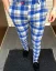 Luxury men's checkered trousers blue DJPE71 Exclusive