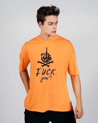 Orange men's T-shirt OX Bone