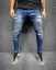 Jedinečné modré pánské džíny 2Y Premium Ribbed - Velikost: 31