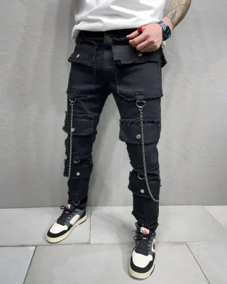Černé pánské džíny 2Y Premium Follow