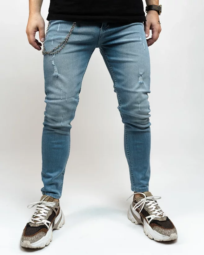 Light blue men's jeans Ring - Size: 31