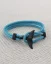 Men's light-blue bracelet with black fin - Size: Univerzálna