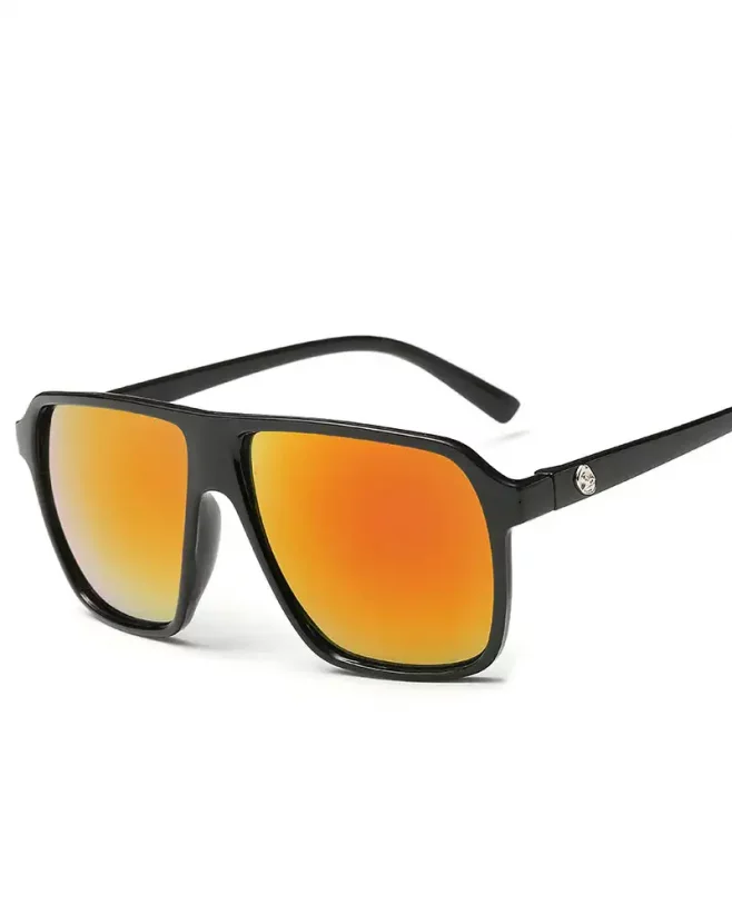 Slnečné okuliare Steampunk Square - Farba: Oranžová