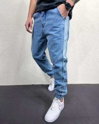 Modré pánské jogger džíny 2Y Premium Brand