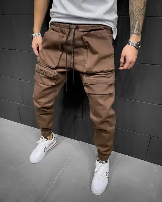 Stylish men's brown jeans 2Y Premium Edge