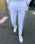 Biele pánske elegantné nohavice DJP61 - Veľkosť: 38