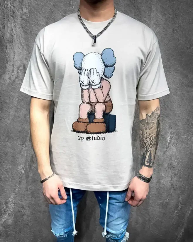 Beige men's t-shirt 2Y Premium Friend