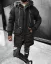 Štýlová pánska zimná bunda parka čierna OJ Legend